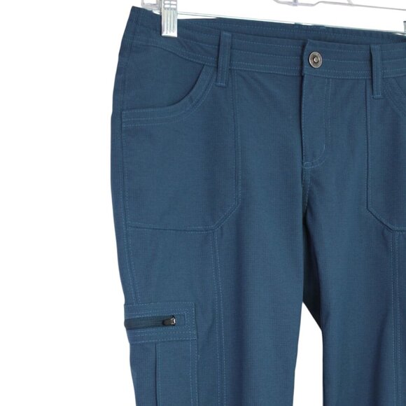 Women’s Kuhl Horizn Skinny Pants Cargo REFLEX SOFTSHELL Blue Side Pockets Sz 6 - Picture 7 of 9